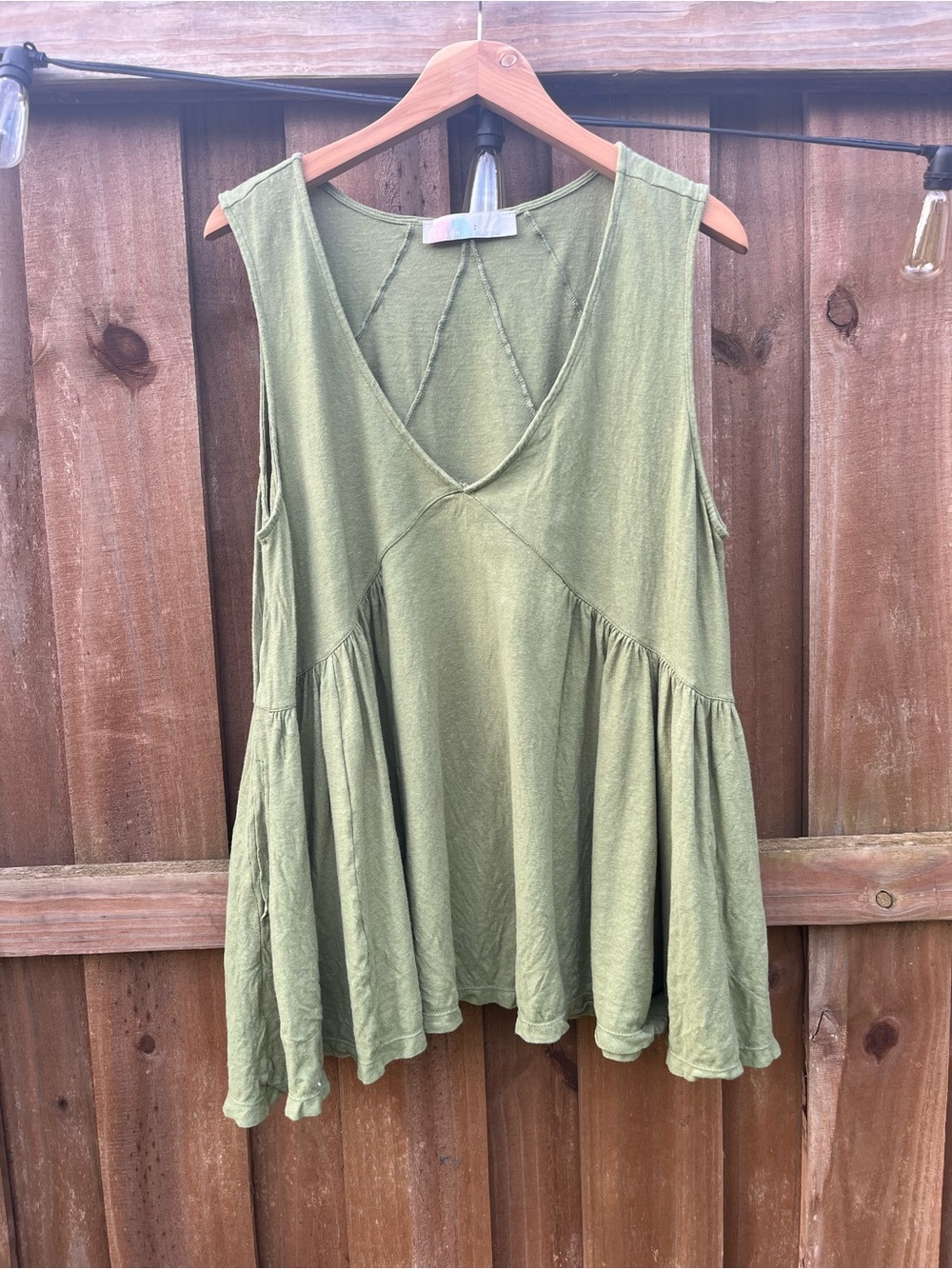 FREE PEOPLE BEACH Cotton/Hemp Swing Tunic